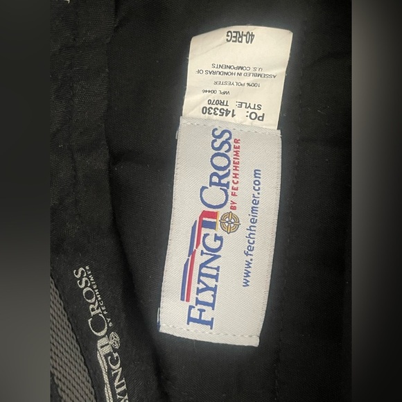 Black Flat Front Shorts with Classic Design - Picture 2 of 4